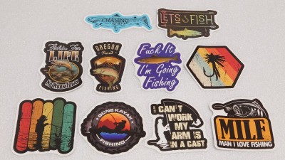 トラウト ステッカー セット シムス SIMMS フィッシングショー シマノ ダイワ ウォーターランド 限定 コータック フライ 釣りフェス ⑤