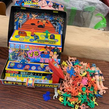 ★キン肉マン 射的ゲーム キン消し 大量セット 当時物 昭和レトロ コレクション その他消しゴム