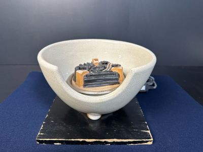 [B873] 野々田式 風炉型電熱器 野々田商店 電熱器 炭型電熱器 風炉型 炭型ヒーター 茶道具 電気ヒーター 炭型 