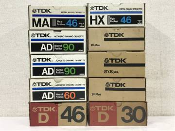 ★☆チ700 当時物 古い カセットテープ 外箱のみ 空き箱 10個 まとめ売り TDK MA HX AD D-C☆★