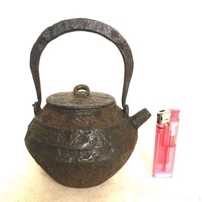 鉄瓶　蔵六　砲口　小振　検：安之助　寒雉　雨宮　金寿堂　龍文堂　日本亀文