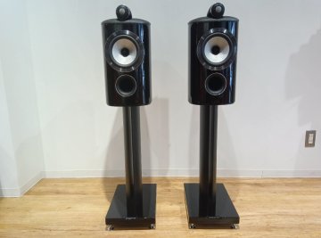 【中古】Bowers&Wilkins B&W 805D4PB ピアノブラック ブックシェルフ型スピーカー スタンド付 打痕あり