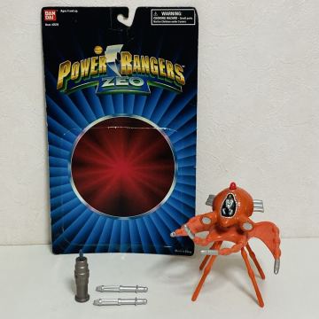 【中古品】BANDAI バンダイ POWER RANGERS ZEO パワーレンジャー ジオ QUADRA FIGHTER クアドラ ファイター 海外版 フィギュア