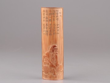 中国古玩 唐物 煎茶道具 古竹造 茶合 時代物 極上品 初だし品 D4643