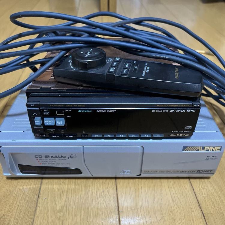 ALPINE アルパイン　CDA-7949JG CDヘッドユニット　CDチェンジャー　セット