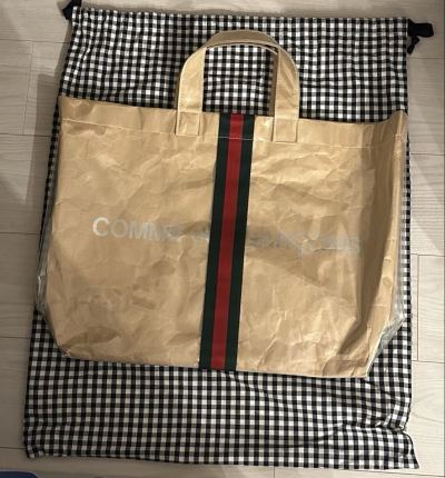 新品【GUCCI】コムデギャルソンｘグッチ コラボ　PVC トートバッグ ホリデー限定 DSM ロンドン 完売 レア 入手困難 ギャルソン ドーバー