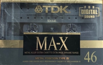新品未開封《メタル》レア品 カセットテープ / TDK MA-X46M 【８個限定】