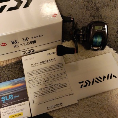 ダイワ 21 紅牙 IC 150 L 左 DAIWA KOHGA ベイトリール カウンターリール オフショア タイラバ マダイ 等