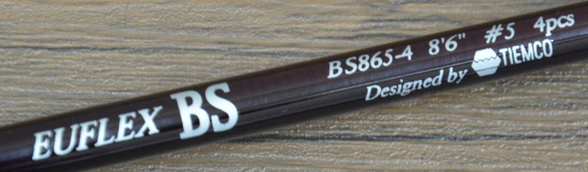 0024-34 EUFLEX ユーフレックス BS865-4 8'6 #5 4本継ぎ フライロッド フィッシング 釣り竿 釣り具 釣り道具 純正ケース付き