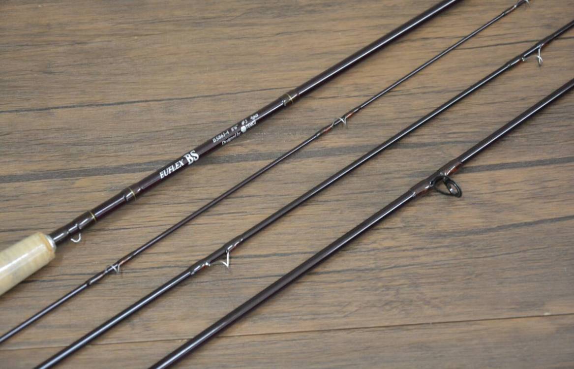 0024-34 EUFLEX ユーフレックス BS865-4 8'6 #5 4本継ぎ フライロッド フィッシング 釣り竿 釣り具 釣り道具 純正ケース付き