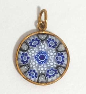 &beta;&beta; Venetian glass ベネチアングラス ペンダントトップ &beta; リング ベネチアンガラス ミルフィオリ &beta; ヴェネチアン ベネチアン
