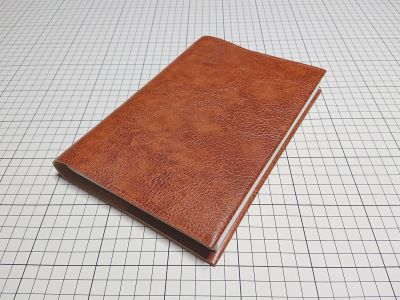 レザー◆本革 ブックカバー 牛革 ( A5 ) 319x212mm 108g M 茶系 アンティック