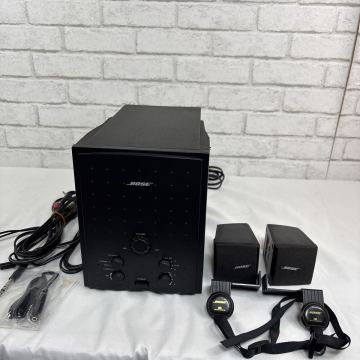BOSE Media Mate Sr. MM-2 スピーカーセット サブウーファー＋キューブスピーカー＋配線＋壁掛け金具 通電確認済み
