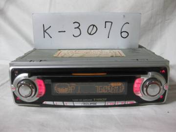 K-3076　ECLIPSE　イクリプス　E1105CDT　1Dサイズ　CDデッキ　故障品