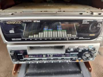◆希少◆KENWOOD 当時物 オーディオ RX-370 RD-360 グラフィックイコライザー CD カセット ラジオ 旧車 JDM◆