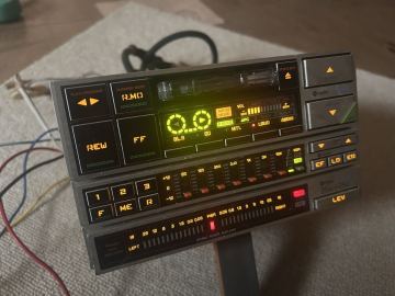クラリオン シティコネクション 2DINゲージ　カセットデッキ