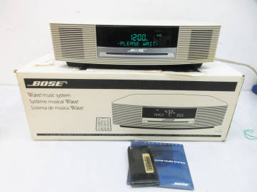 SG1447【CDプレーヤー】Bose Wave Music System★ボーズ CD AM FM ラジオ プレーヤー★ビンテージ オーディオ★動作確認済み★
