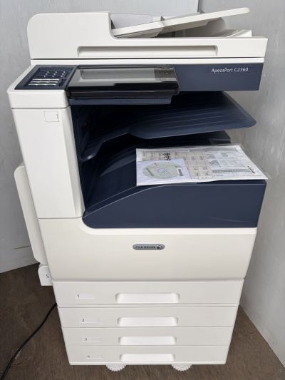 カウンター少 中古XEROX富士ゼロックスフルカラーデジタル複合機ApeosPort C2360 4段カセット 無線LAN/Wi Fi/Win/MacOS 対応apeosportc2360
