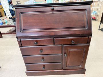 ★ ライティングビューロー 木製 収納 デスク レトロ ライティングデスク アンティーク 木工家具