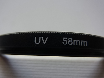 送料110円～　レンズ保護　紫外線カット　UV　58mm　管理no.10