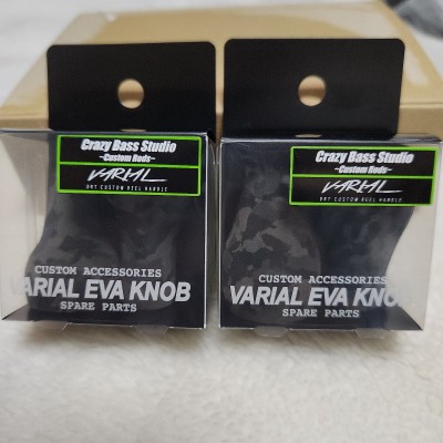 Crazy Bass Studio VARIAL EVA KNOB FAT SLIM DRT　 バリアルノブ　セット　バリアルハンドル クレイジーバススタジオ ブラックカモ