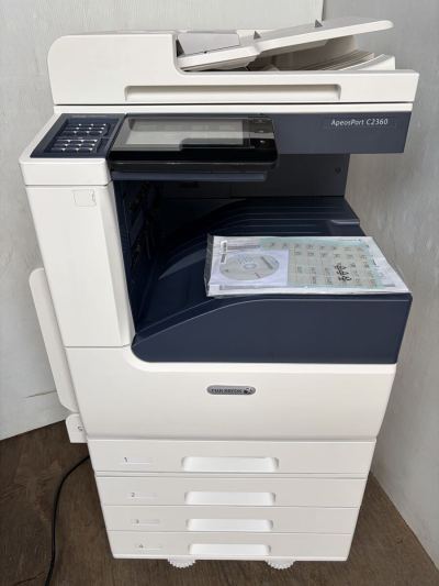 カウンター少僅5730枚XEROX富士ゼロックスフルカラーデジタル複合機ApeosPort C2360(4段)無線LAN/Wi Fi/Win/MacOS 対応apeosportc2360