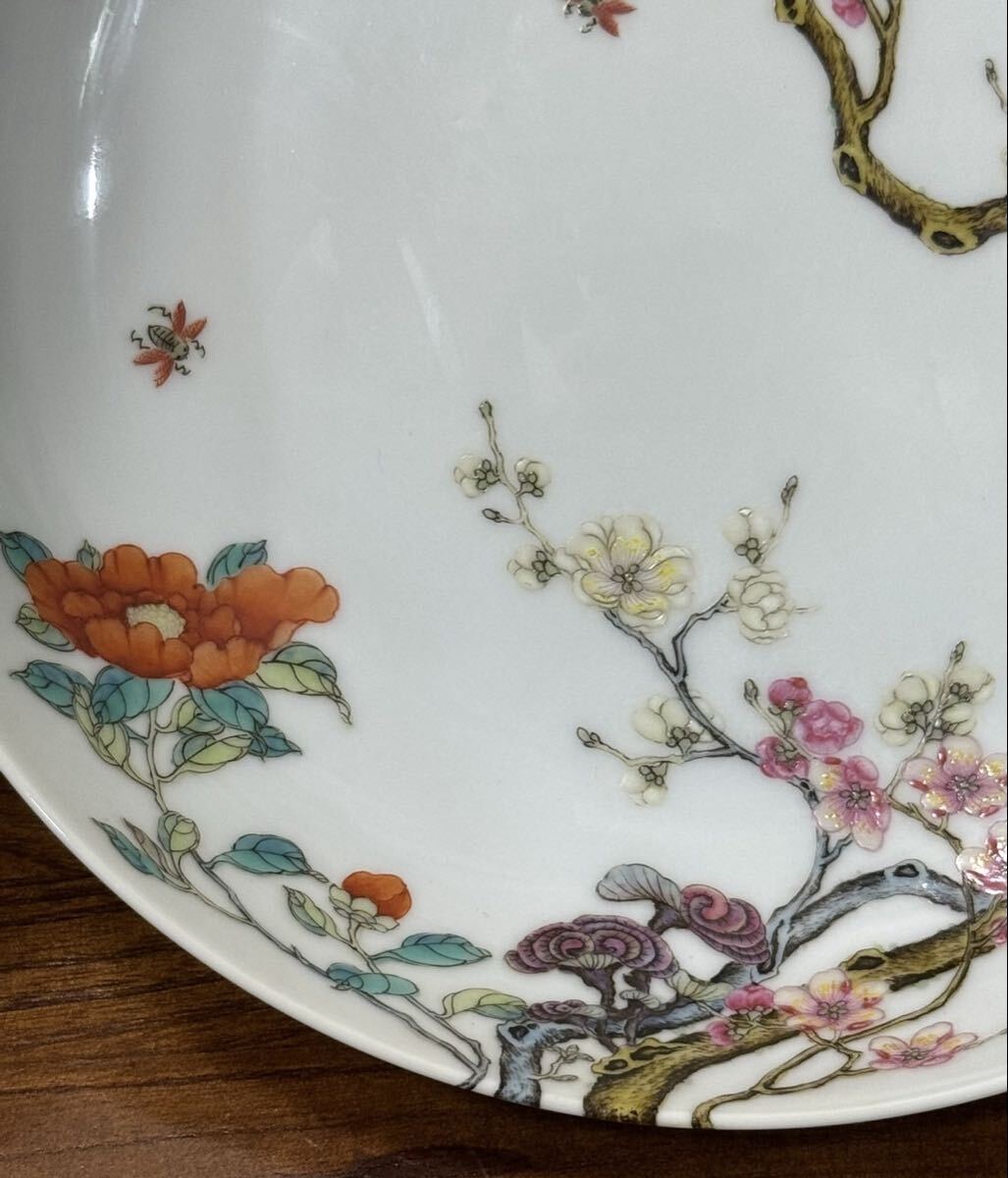 【萬古】中国古美術 清時代 粉彩 皿 時代物 古玩 骨董品 唐物 時代物 当時物 置物 h18 - 购够网