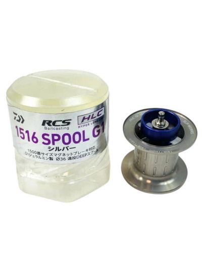 DAIWA ダイワ ベイトリール スプール SLP WORKS SLPワークス RCS HLC 1516 SPOOL G1 シルバー &Phi;36 遠投DEEP