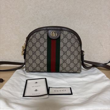 岸170 美品 1円〜 GUCCI グッチ GGスプリーム オフィディア499621 ショルダーバッグ 斜め掛け レディース シェリーライン