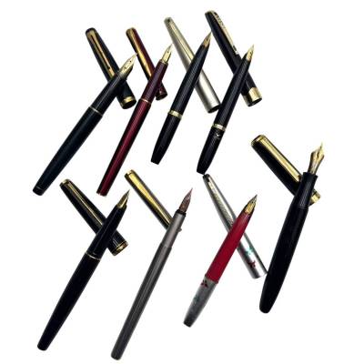 【ペン先 K14 のみ】万年筆 8本まとめ 筆記未確認 モンブラン Platinum プラチナ Mont Blanc パイロット K14 585 AEH4-22