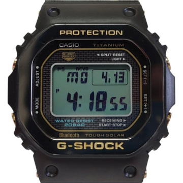 美品■G-SHOCK Gショック GMW-B5000TB-1JR フルメタルチタン 付属品完備 / 電波ソーラー タフソーラー Bluetooth / 稼働確認済