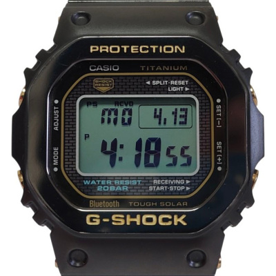 美品■G-SHOCK Gショック GMW-B5000TB-1JR フルメタルチタン 付属品完備 / 電波ソーラー タフソーラー Bluetooth / 稼働確認済