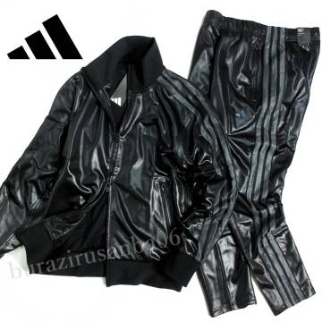 メンズ L 未使用 定価22,550円 adidas アディダス Stadium Gold ジャージ 上下 トラックジャケット パンツ セットアップ トラックスーツ 黒