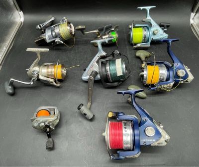 FY3541A232 釣りリールおまとめ シマノ ダイワ スズミなど 計8点 SHIMANO Daiwa SZM 釣り具 フィッシング 現状品