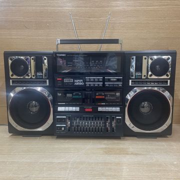 17ｗ114★1000円～★希少 TOREC SUPER JUMBO J-1 大型ラジカセ スーパージャンボ トリオ電子 整理品 家電 AV オーディオ機器 カセット