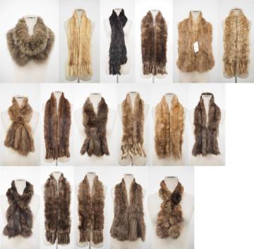 ■ロシアンセーブル■スヌード/マフラー■まとめ17本セット■同梱不可■材料/転売用■