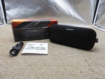 【美品】BOSE ボーズ◆SOUNDLINK FLEX SE ポータブル スピーカー Bluetooth ブラック◆中古品「管理№CA11130」