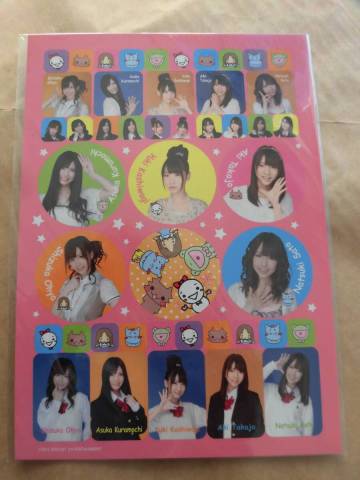 ☆AKB48 ・チームワタナベ ・ステッカー　・シール　・柏木由紀・倉持明日香・高城亜樹・大家志津香・佐藤夏希　