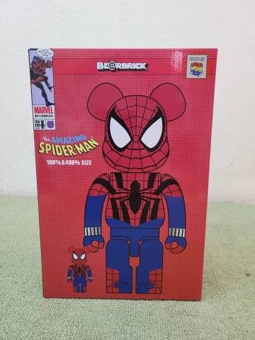 091-L27)未開封 BE@RBRICK ベアブリック SPIDER-MAN (BEN REILLY) スパイダーマン 100％ & 400％ メディコムトイ