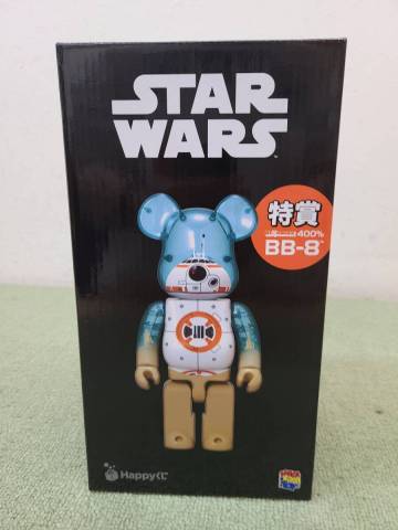 091-L28) 未開封 Happyくじ STAR WARS スターウォーズ BE@RBRICK ベアブリック 特賞 BE@RBRICK 400% BB-8 