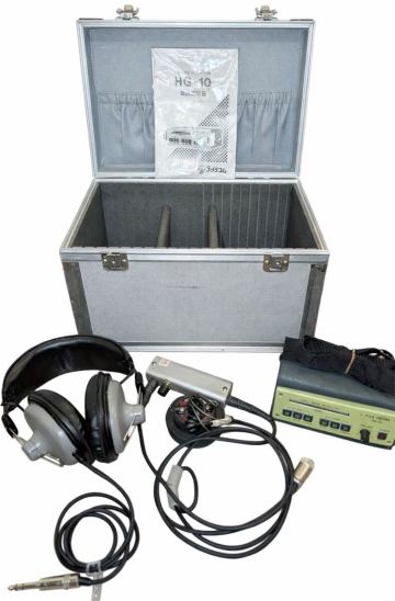 【ジャンク】フジテコム HG-10 漏水探知機 フルセット ケース付 業務用 高感度