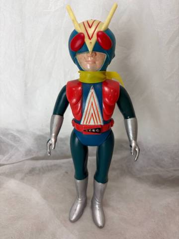 旧バンダイ 仮面ライダー ライダーマン スタンダードサイズ ソフビ 70年代 当時物 昭和レトロ 東映