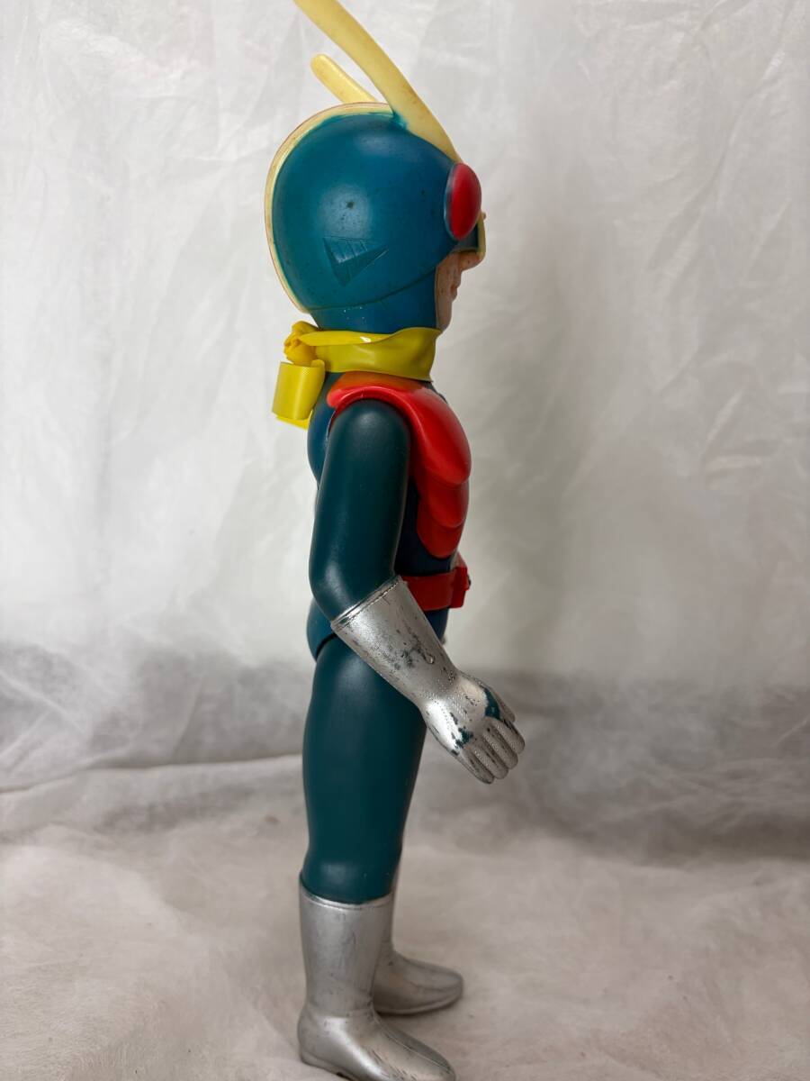  旧バンダイ 仮面ライダー ライダーマン スタンダードサイズ ソフビ 70年代 当時物 昭和レトロ 東映