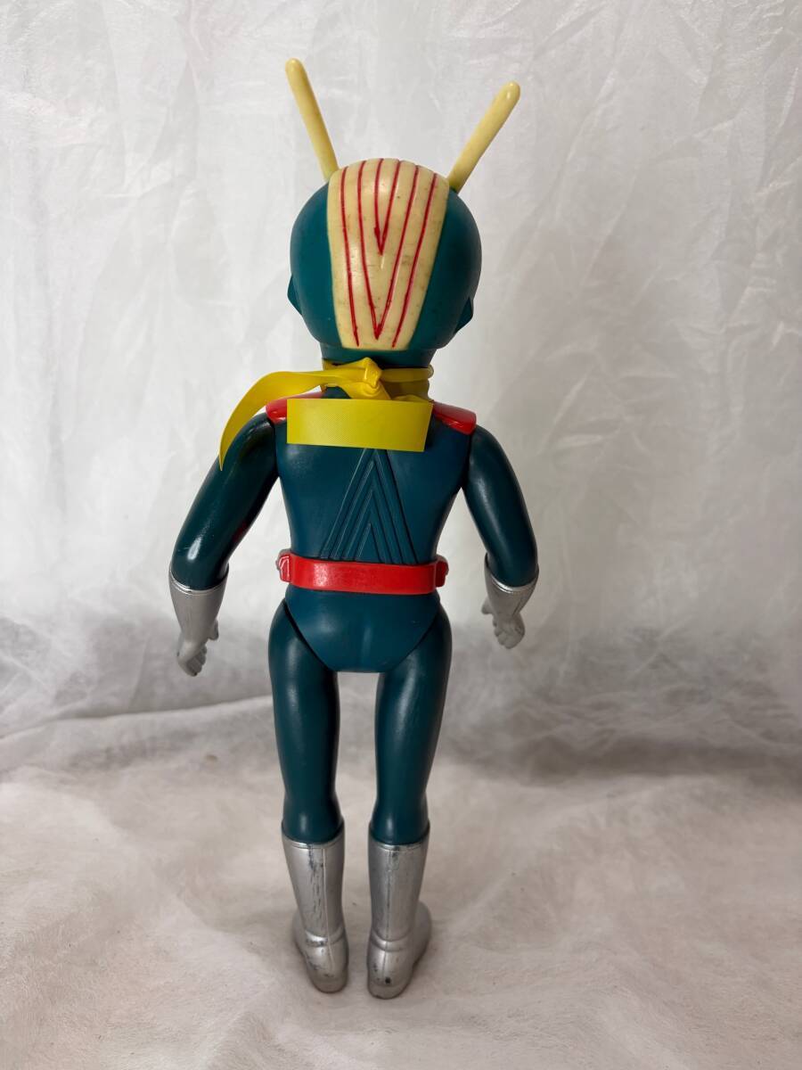  旧バンダイ 仮面ライダー ライダーマン スタンダードサイズ ソフビ 70年代 当時物 昭和レトロ 東映