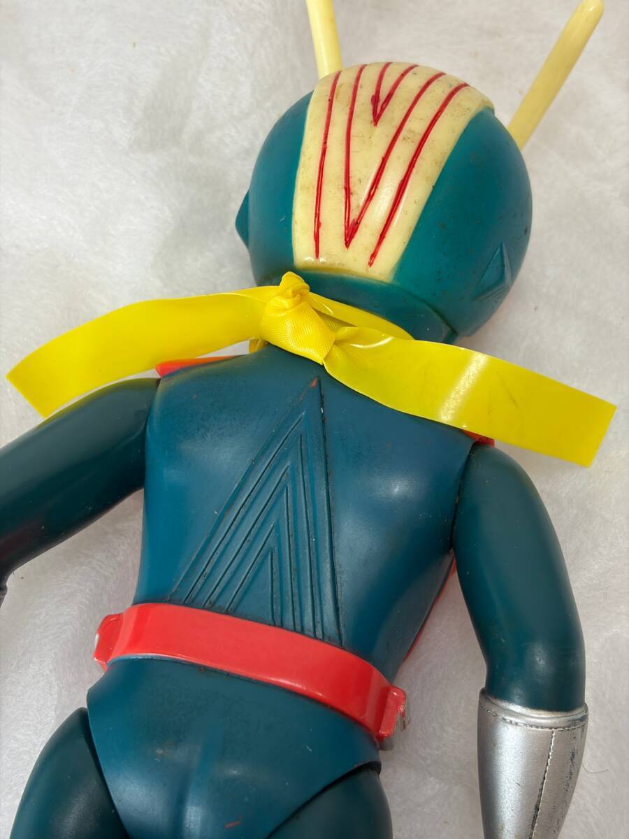  旧バンダイ 仮面ライダー ライダーマン スタンダードサイズ ソフビ 70年代 当時物 昭和レトロ 東映