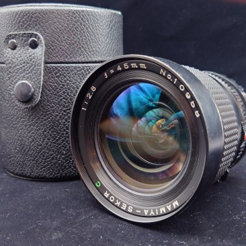 Mamiya SEKOR C 45mm f2.8 マミヤ M645 マウント 広角レンズ 点検済み 