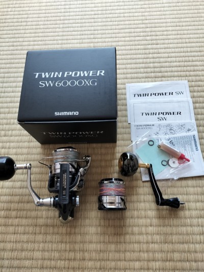 再出品 美品 21 ツインパワーSW 6000XG 替スプール ゴメクサス カスタム 5000XG SW5000 SW6000 パワーハンドル