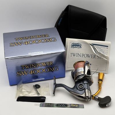 ◇ シマノ 09ツインパワー SW4000XG スピニングリール 箱付 簡易梱包 付属品写真参照 SHIMANO 60サイズ 同梱対応可能 TWINPOWER