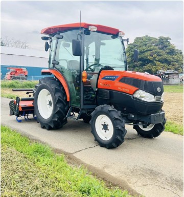 クボタトラクターKL34Z★34馬力★使用時間677H★クボタロータリーRL8K★4WD★エアコン.キャビン.ラジオ★自動水平★パワステ★PTO★埼玉県