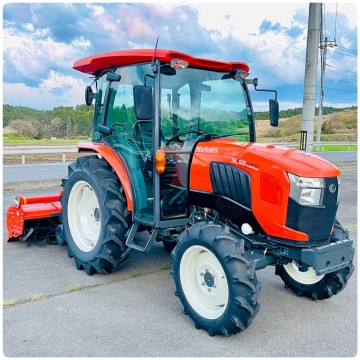 クボタトラクターSL55★55馬力★使用時間380H★コバシロータリーKJL190★4WD★エアコン.キャビン.ラジオ★自動水平★パワステ★PTO★栃木県